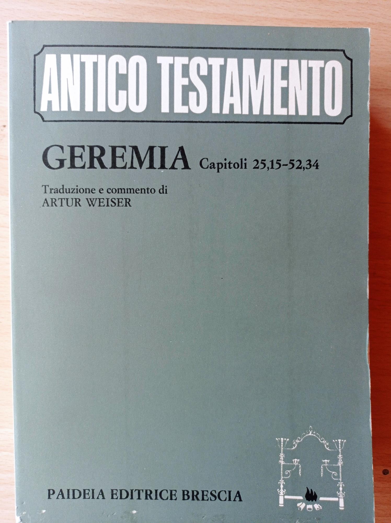 Geremia. Capitoli 25, 15-52, 34