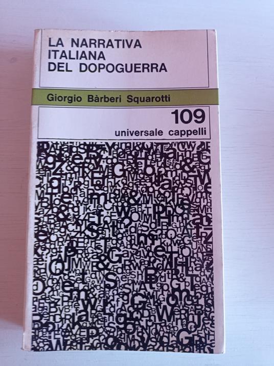 La narrativa italiana del dopoguerra - Giorgio Squarotti Barberi - copertina