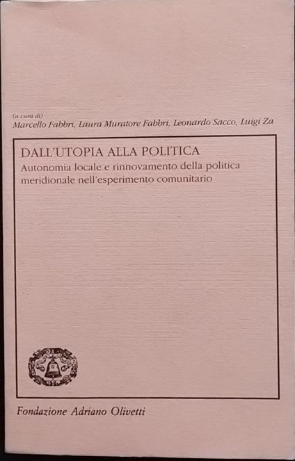 Dall'utopia alla politica - copertina