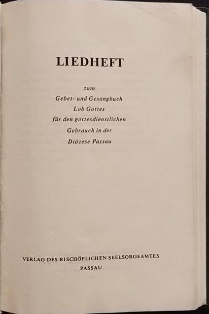 Liedheft - copertina