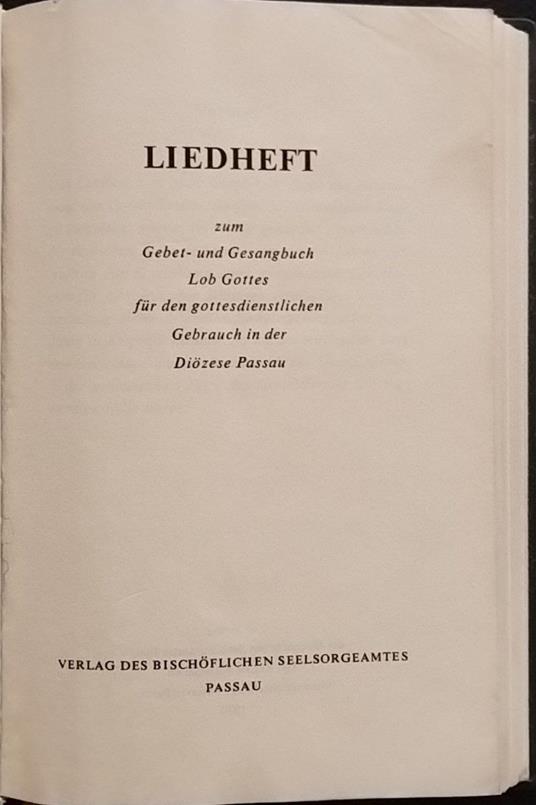 Liedheft - copertina