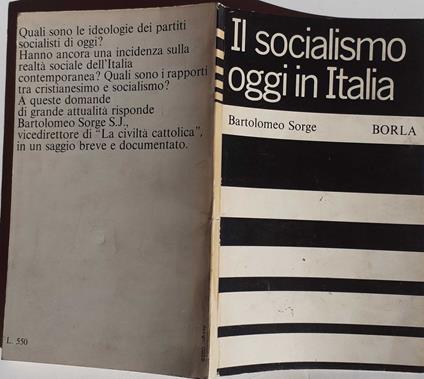 Il socialismo oggi in Italia - Bartolomeo Sorge - copertina