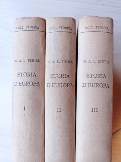 Storia d'Europa (tre volumi) - Herbert A. Fisher - copertina