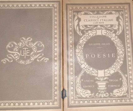 Poesie - Giuseppe Giusti - copertina