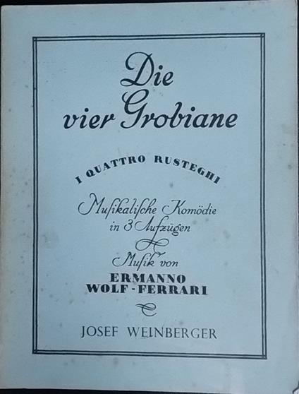 Die vier Grobiane - copertina