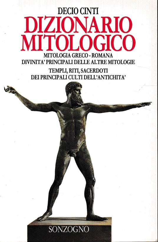 Dizionario Mitologico - Decio Cinti - copertina