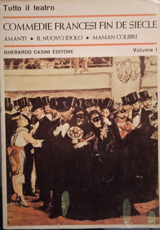 Commedie francesi fin de siecle. Vol 1 - copertina