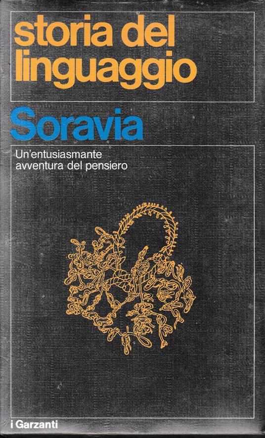 Storia del linguaggio - Giulio Soravia - copertina