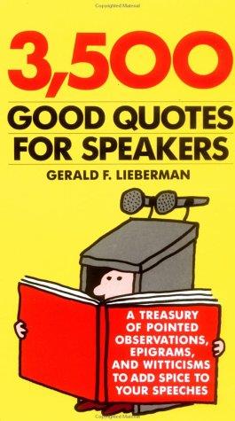 3,500 Good Quotes for Speakers - copertina