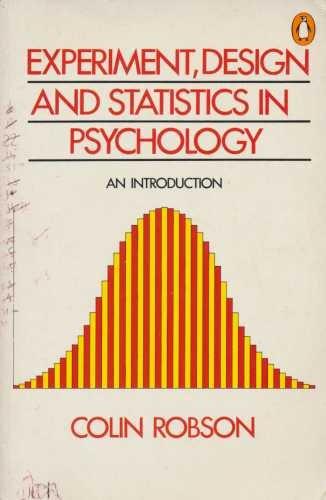 Experiment, Design And Statistics in Psychology - copertina