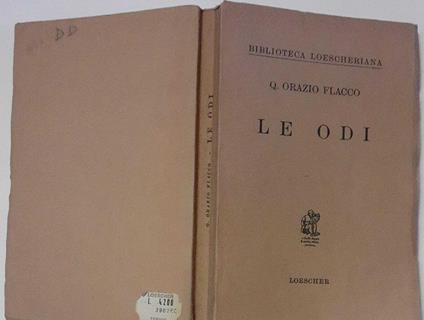 Le odi - Q. Flacco Orazio - copertina