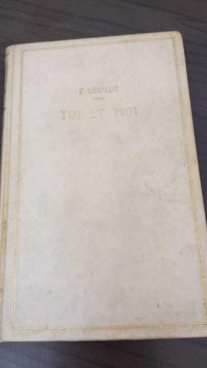 Toi et Moi - Paul Géraldy - copertina