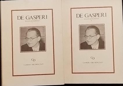 Discorsi parlamentari I e II - Alcide De Gasperi - copertina
