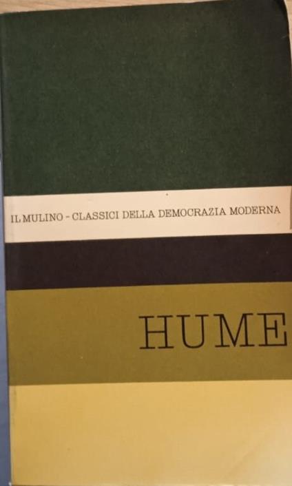 Antologia degli scritti politici di David Hume - Giuseppe Giarrizzo - copertina
