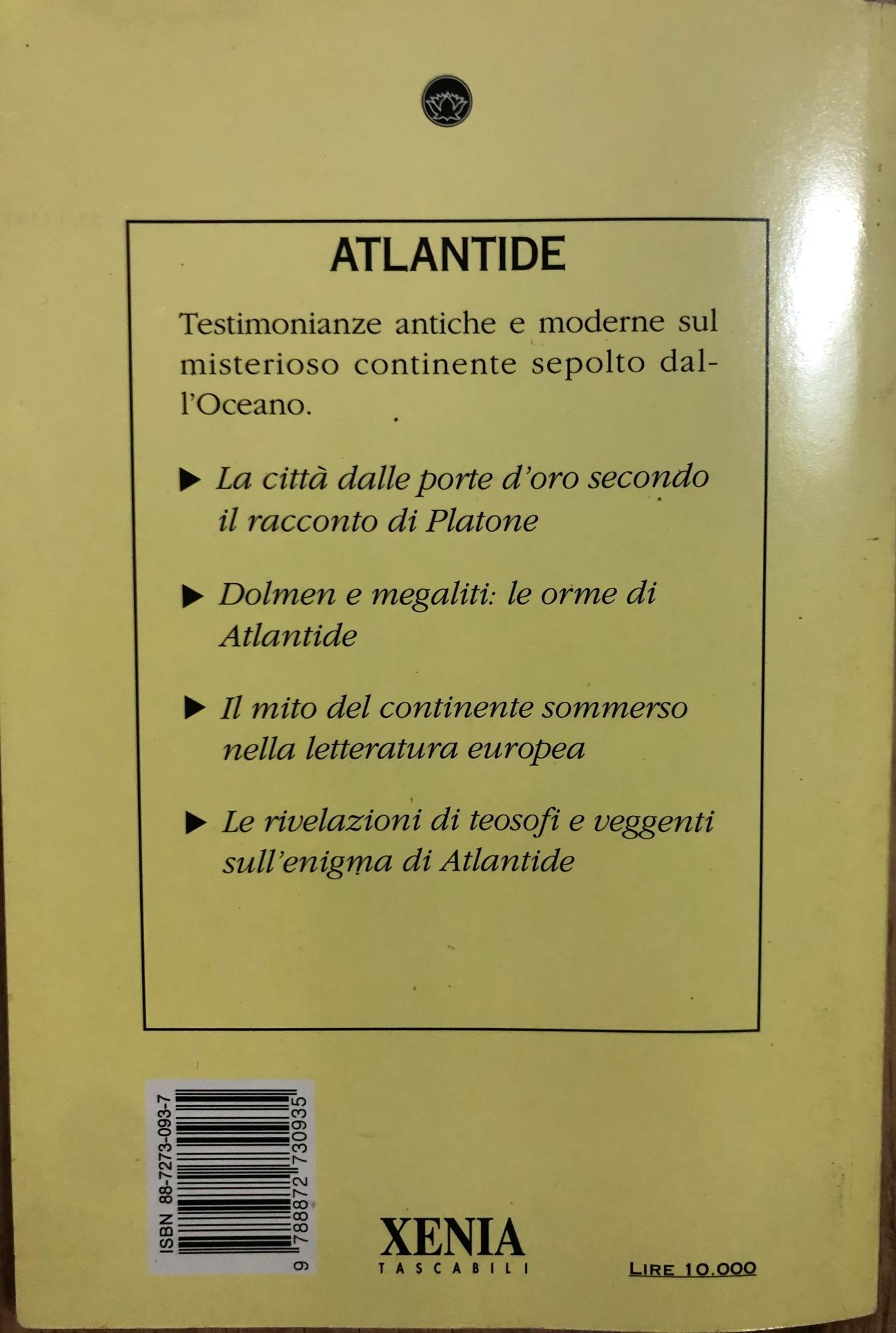 Atlantide. Il continente perduto