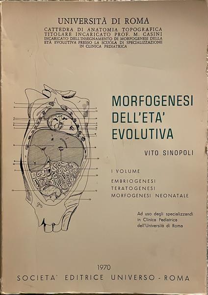 Morfogenesi dell'età evolutiva I volume - Vito Sinopoli - copertina