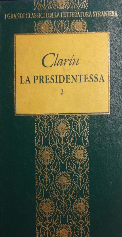 La presidentessa 2 - Clarin - copertina