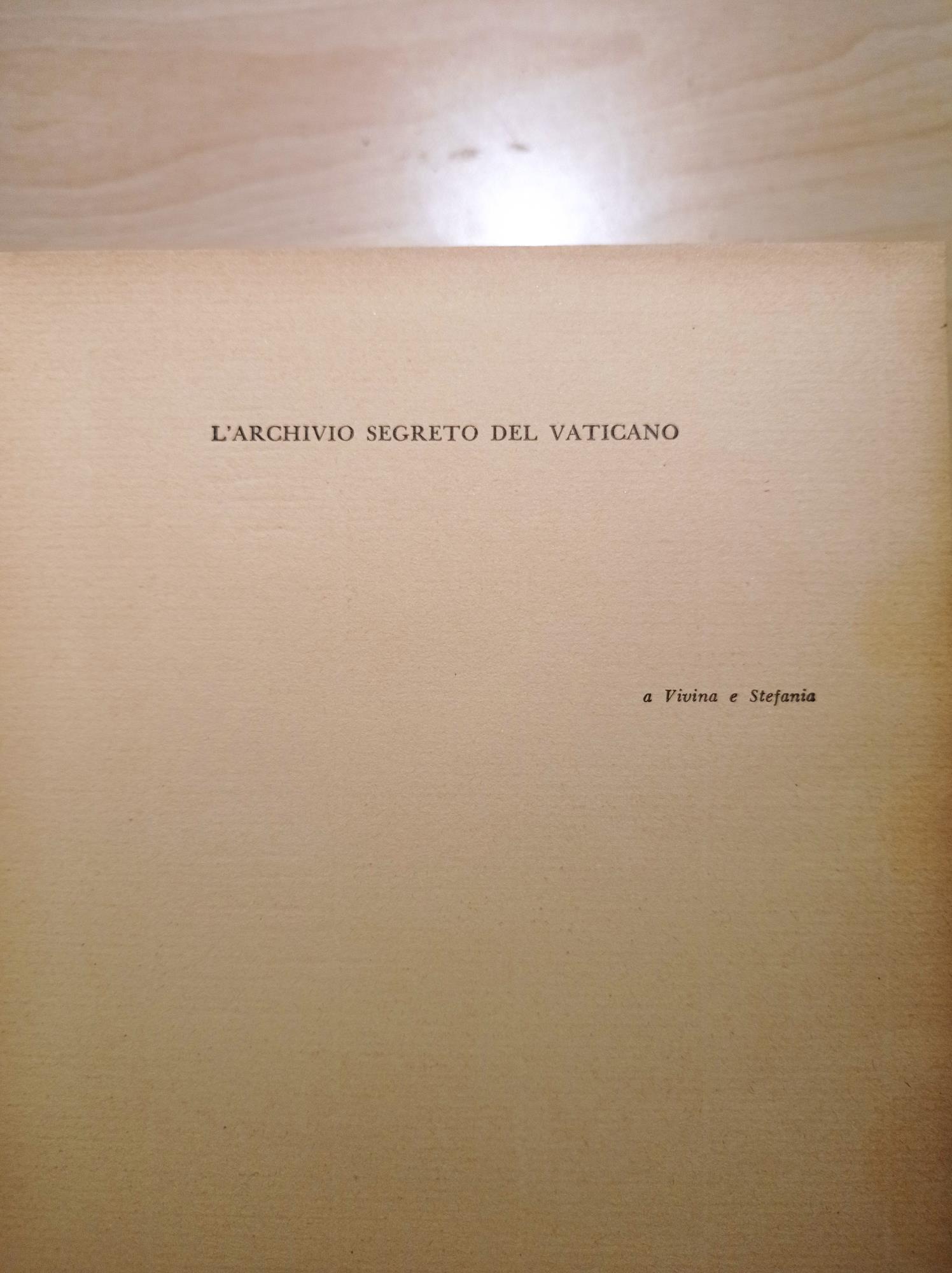 L' archivio segreto del Vaticano