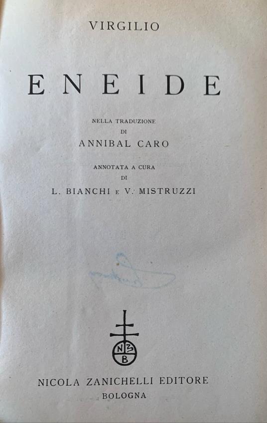 Eineide - Publio Virgilio Marone - copertina