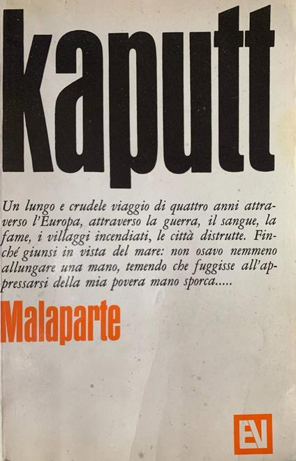 Kaputt - Curzio Malaparte - copertina