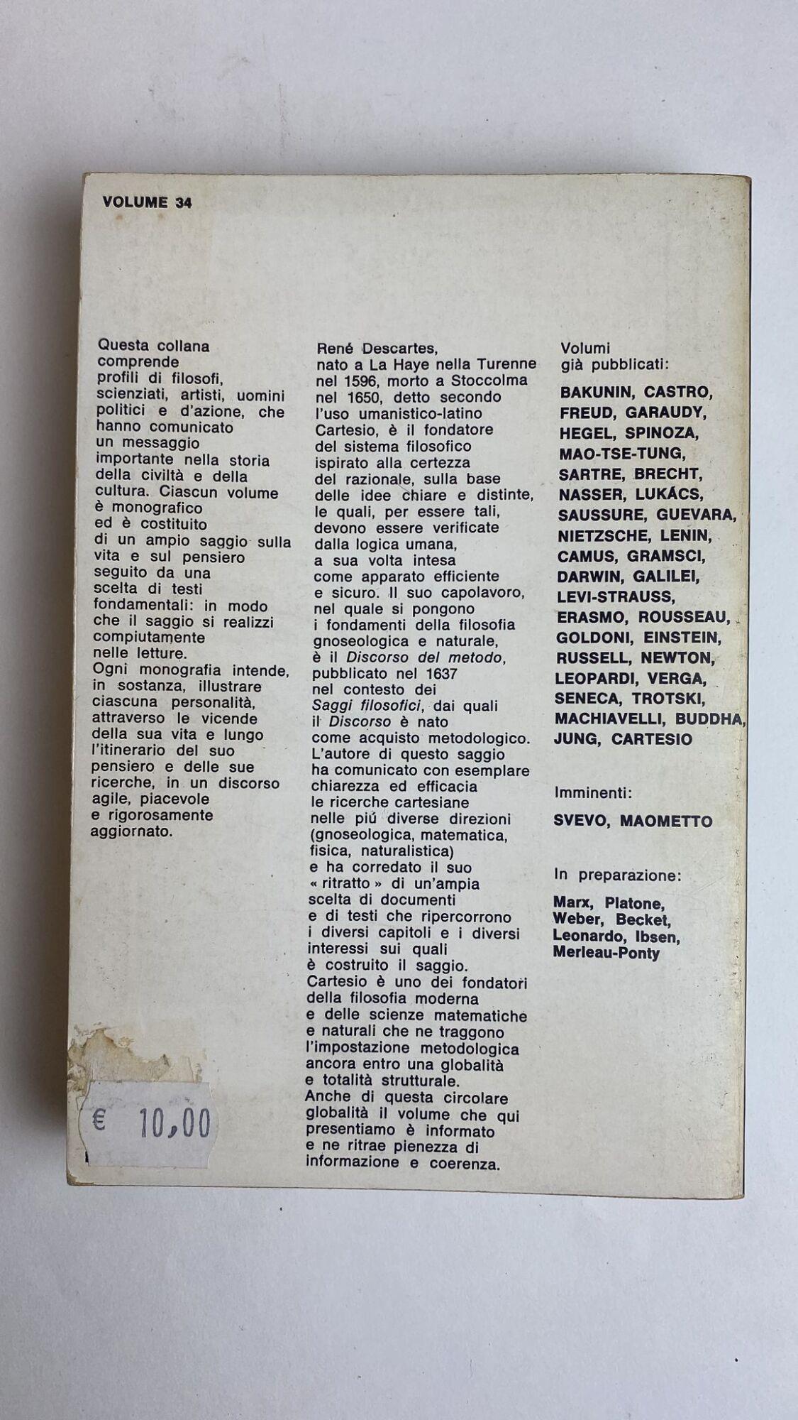 Cartesio. La vita il pensiero i testi esemplari