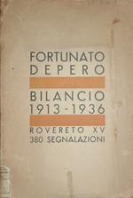 Bilancio 1913-1936. Rovereto XV. 380 segnalazioni