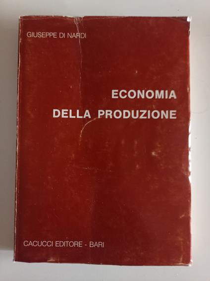 Economia della produzione - Giuseppe Di Nardi - copertina