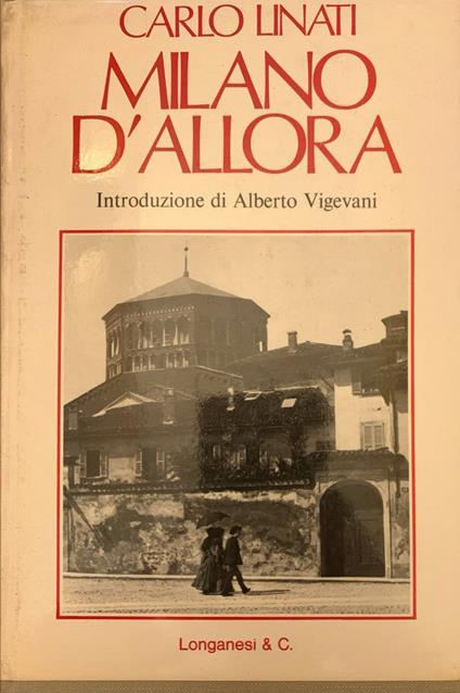 Milano d'allora - Carlo Linati - copertina