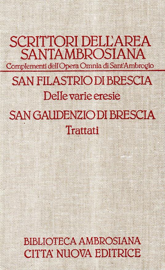 Scrittori dell'area Santambrosiana. Delle varie eresie-Trattati (2) - copertina