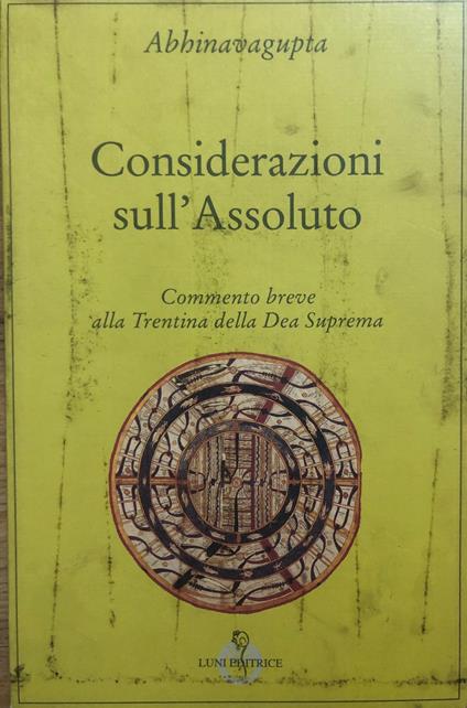 Considerazioni sull'Assoluto - Abhinavagupta - copertina