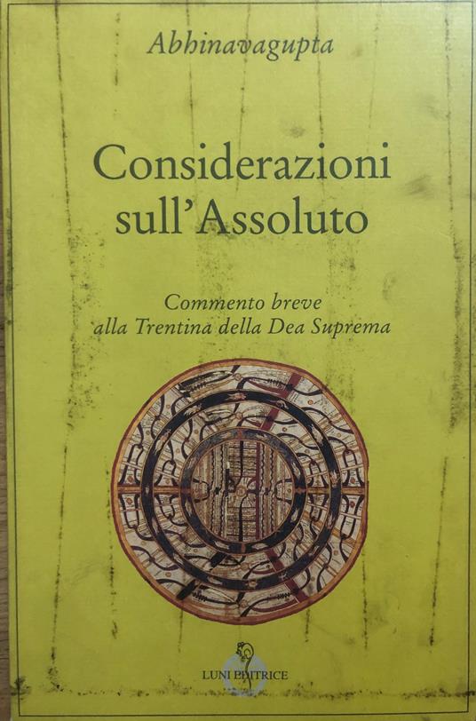Considerazioni sull'Assoluto - Abhinavagupta - copertina