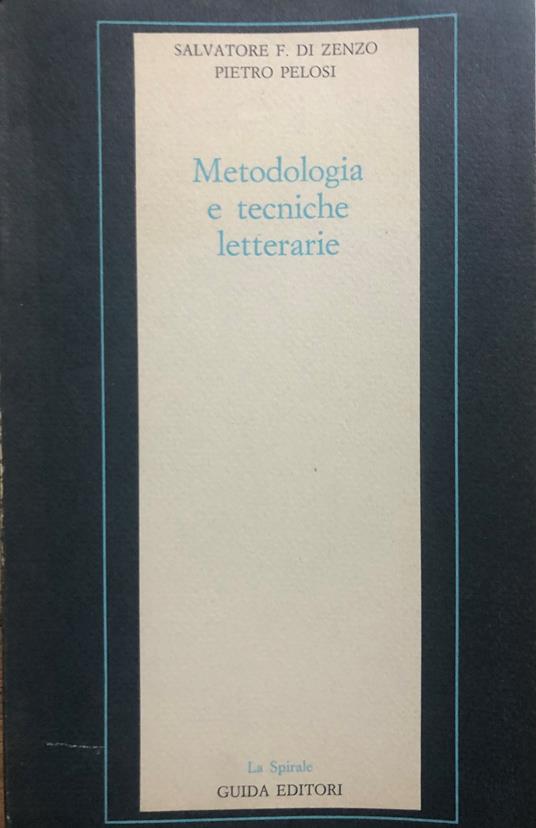 Metodologia e tecniche letterarie - copertina