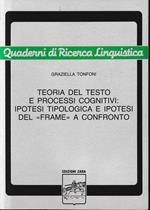 Teoria del testo e processi cognitivi: Ipotesi tipologica e ipotesi del 