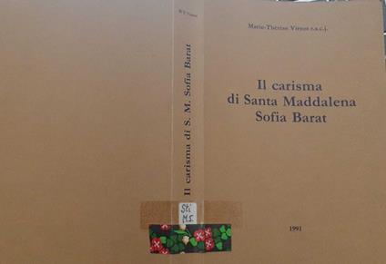 Il carisma di Santa Maddalena Sofia Barat - copertina