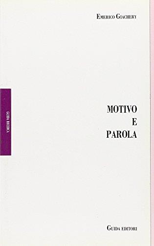 Motivo e parola - Emerico Giachery - copertina