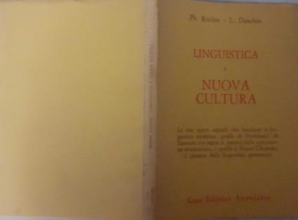 Linguistica e nuova cultura - copertina