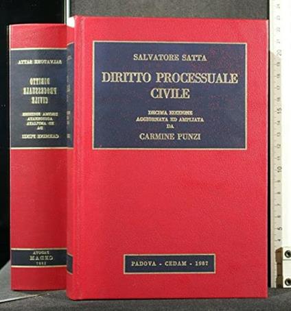 Diritto processuale civile - Salvatore Satta - copertina