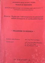 Ricerca: Studio per l'ottimizzazione di autoveicoli adibiti al trasporto di combustibili liquidi