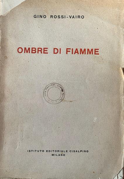 Ombre di fiamme - copertina