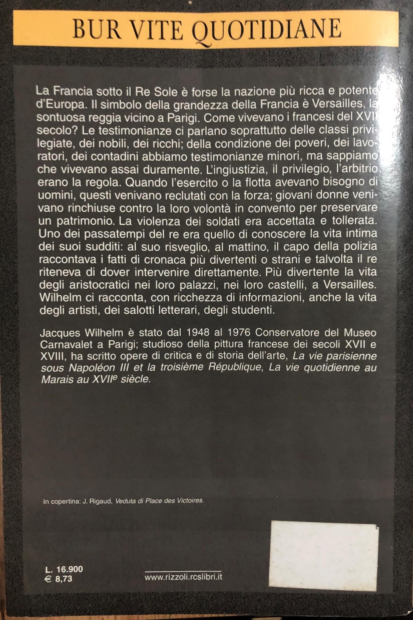 Parigi ai tempi del Re Sole (1660-1715)