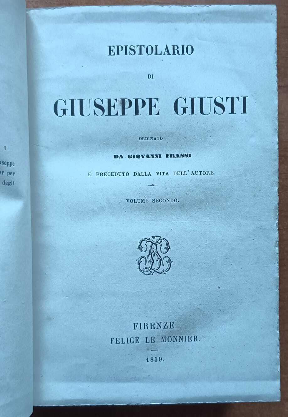Giuseppe Giusti Scritti Vari