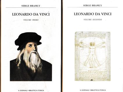 Leonardo da Vinci, due volumi - Serge Bramly - copertina