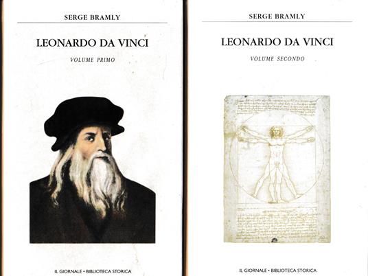 Leonardo da Vinci, due volumi - Serge Bramly - copertina