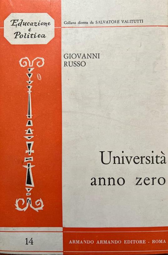Università anno zero - Giovanni Russo - copertina