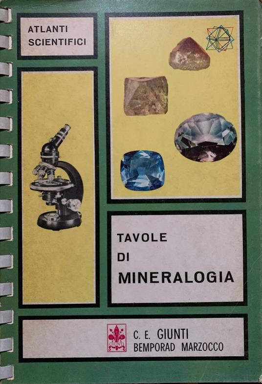 Tavole di mineralogia - copertina