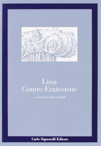 Contro Eratostene - Lisia - copertina