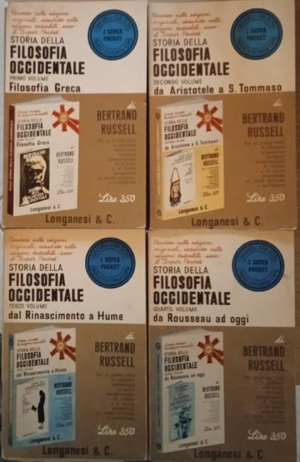 Storia della filosofia occidentale - Bertrand Russell - copertina