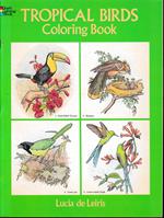 Tropical Birds Coloring Book