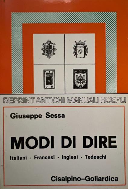 Modi di dire - Giuseppe Sessa - copertina