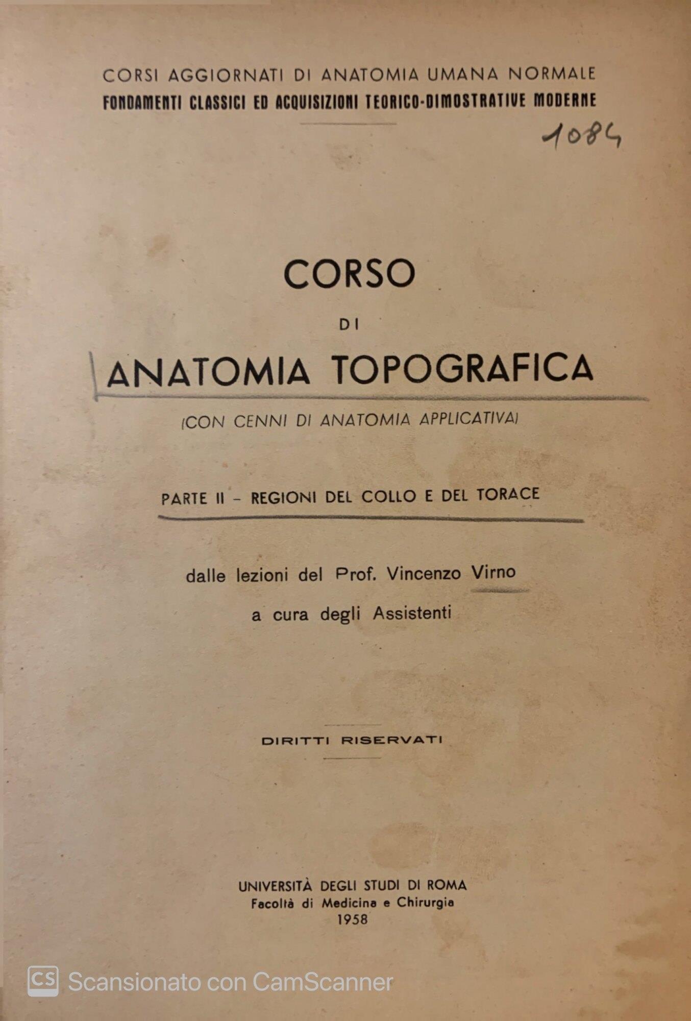 Corso di anatomia topografica parte II Regioni del collo e del torace